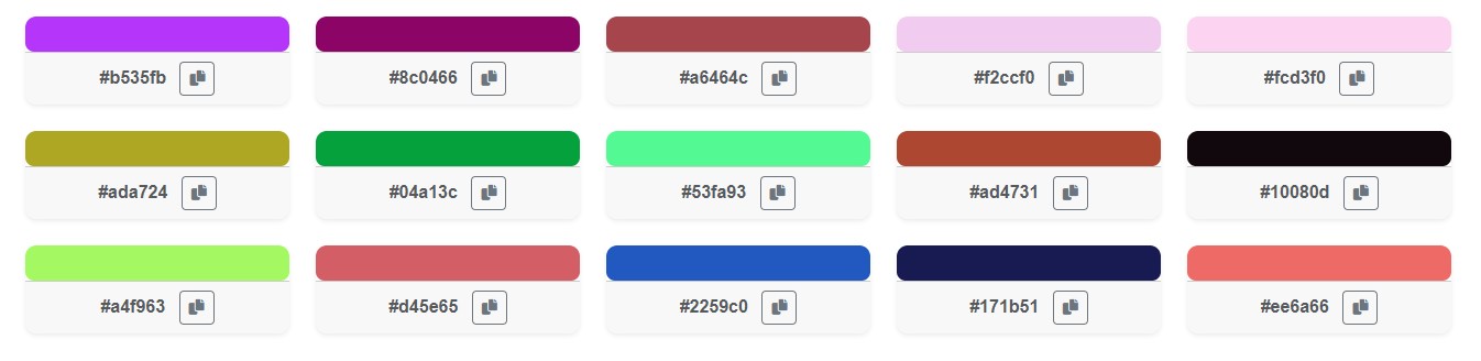 Generate random color palettes instantly with our free tool. Find HEX, RGB, and HSL values for unique and stunning color combinations.