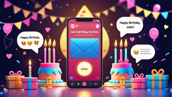 Easily create and send personalized birthday wishes online with our free birthday message generator.